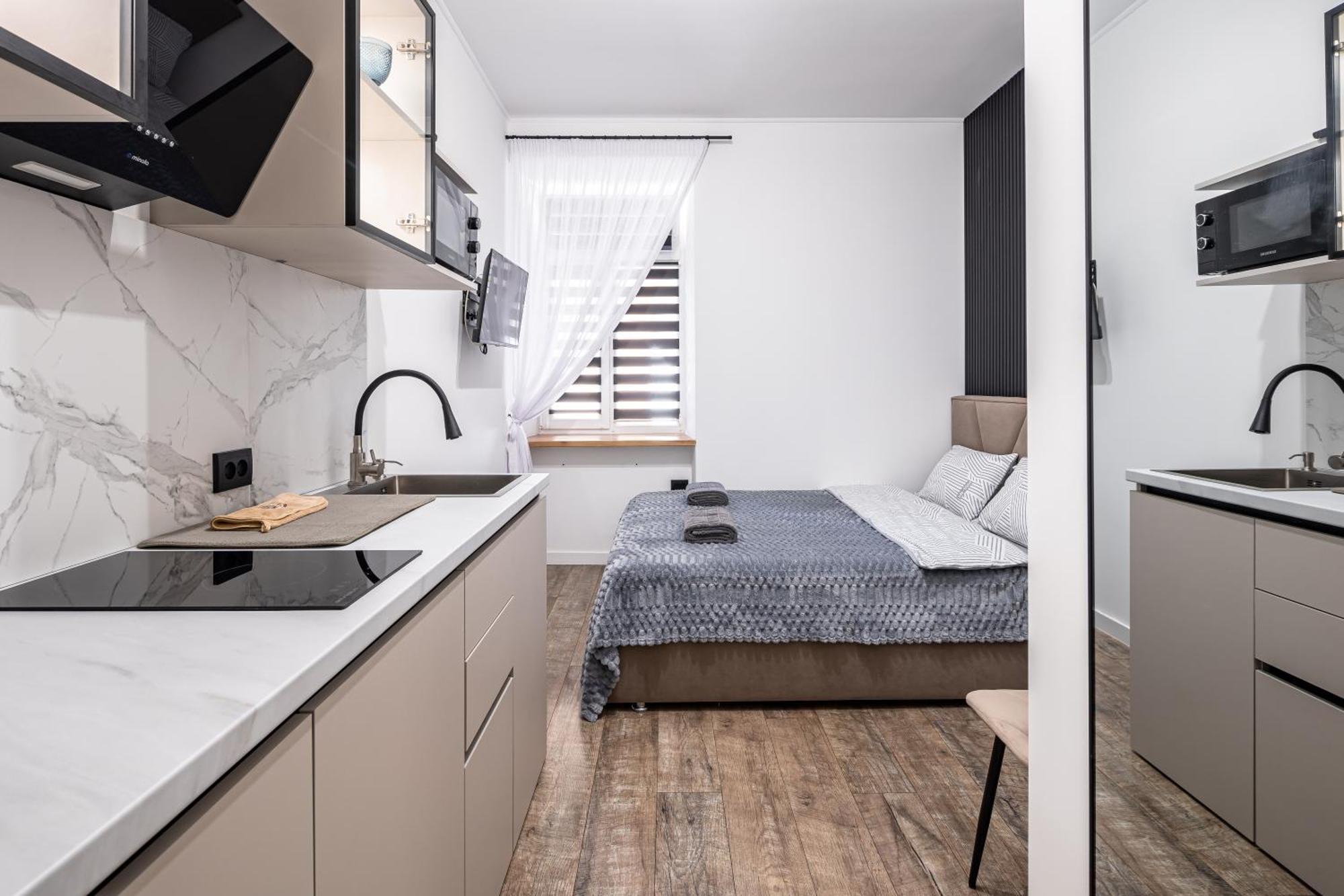Apartment 1 кімнатна подобово-погодинно біля жд вокзалу та костелу єлизавети *